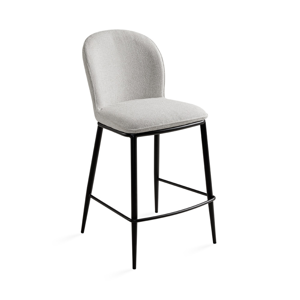 Angie Counter Chair: Grey Linen